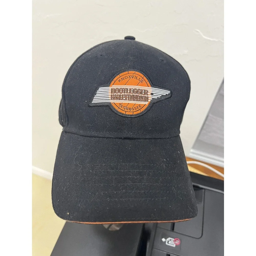 Harley-Davidson‎ Baseball Cap Mens OSFA Black Good Bootlegger Knoxville TN Hat